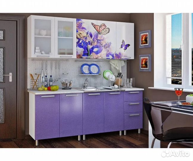 Кухня с фотопечатью 2.0м