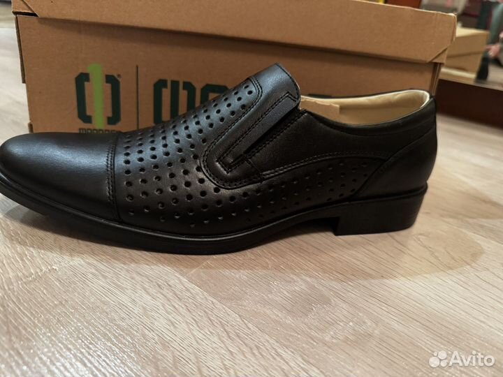 Туфли летние черные