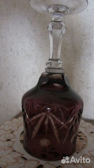 Фужер СССР марганцевое стекло