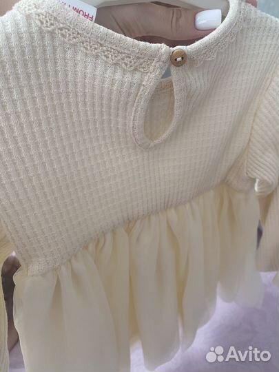 Платье для девочки zara 9-12 m
