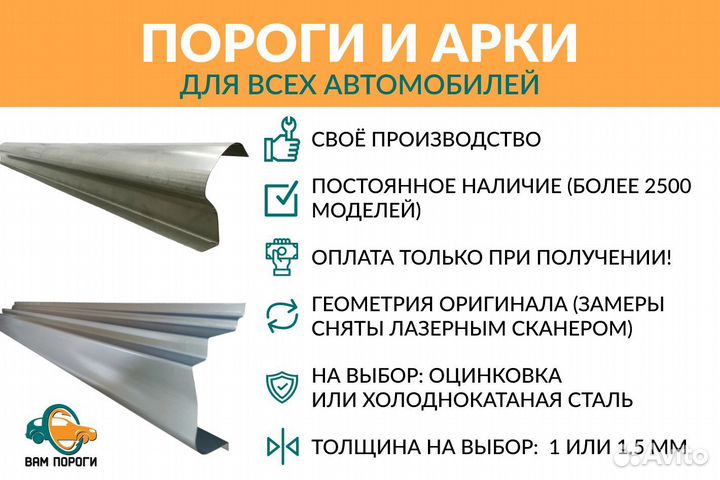 Ремонтные пороги на Hyundai Sonata 5 (NF)