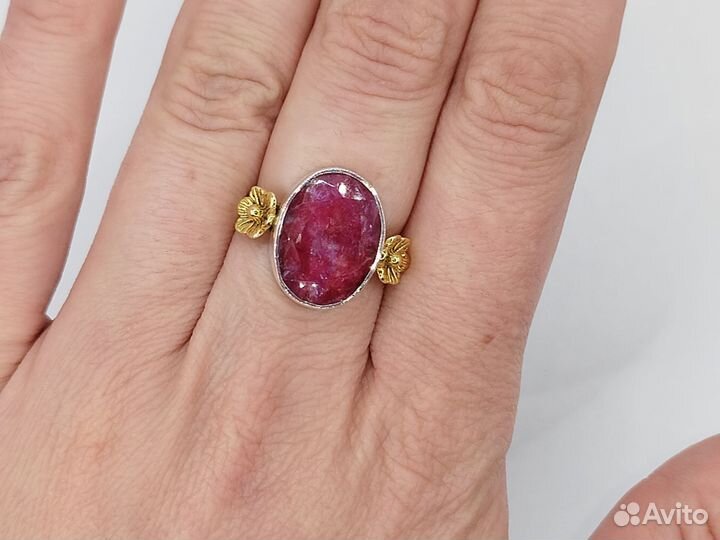 Кольцо с рубином