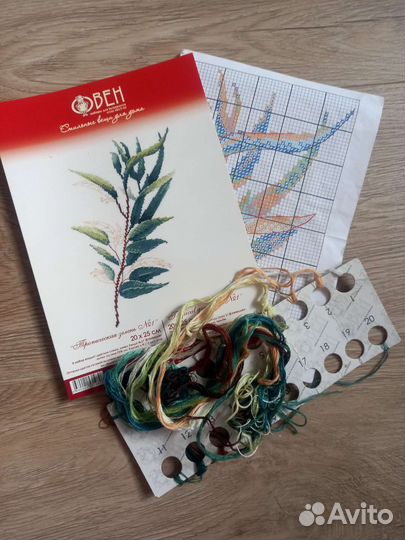 Остатки набора для вышивания