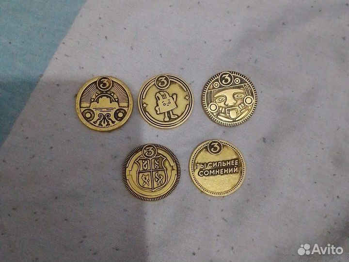 Золотые монеты Пятёрочка