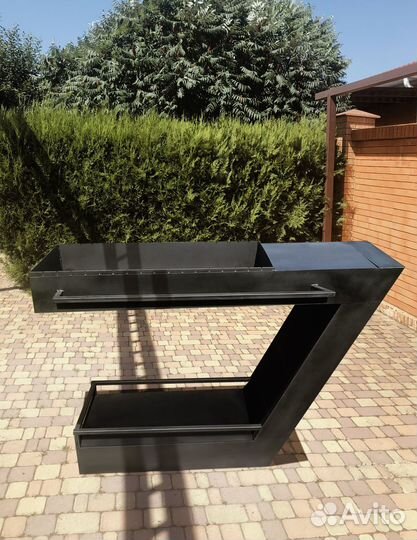 Мангал С крышей с печью под казан