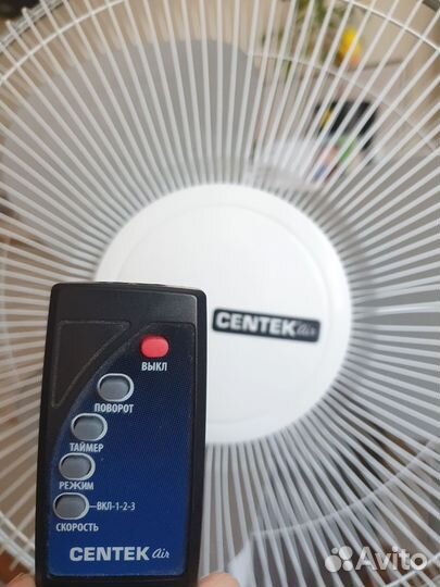 Вентилятор с пультом и таймером Centek