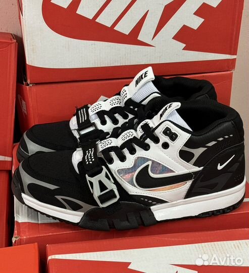 Кроссовки nike air trainer 1 sp черные с белым