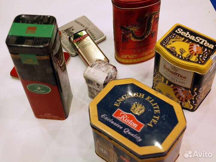 Жестяная коробка для хранения