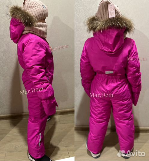 Зимний комбинезон для девочки 134 140 116 122 128