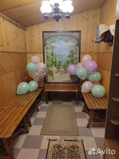 Баня сауна с бассейном