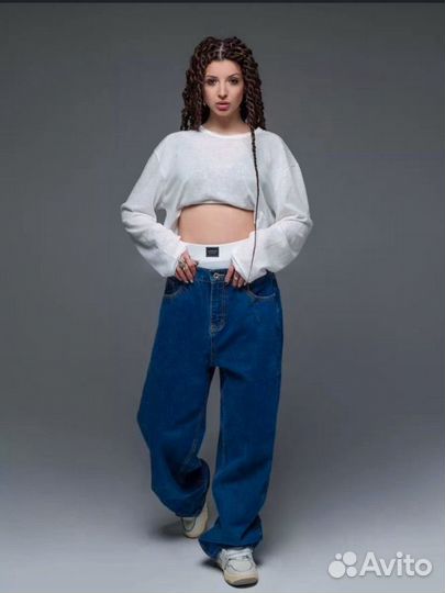 Джинсы широкие