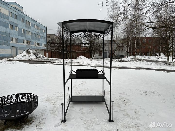 Мангал-беседка компакт