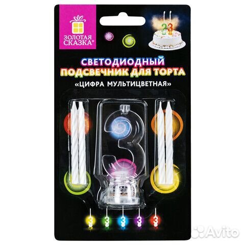 Цифра-подсвечник 