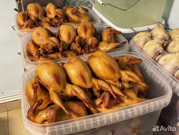 Перепела копчёные