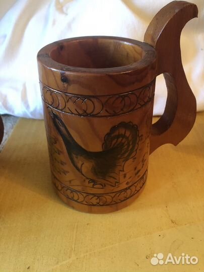 Пивная кружка СССР деоевянная