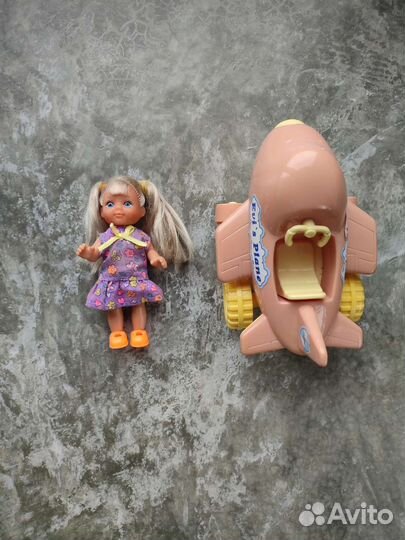 Куклы simba: evi's plane, evi's bike старый молд