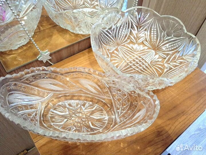 Салатница хрустальная СССР
