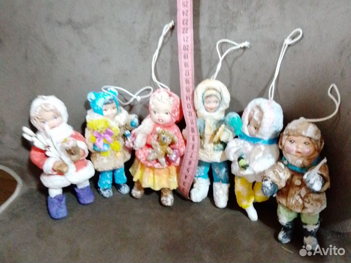 Ватные игрушки ручной работы в ассортименте