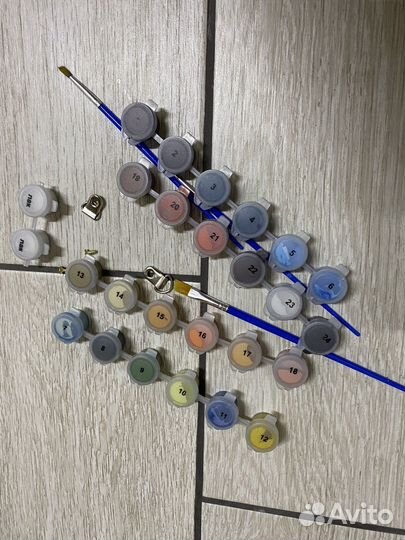 Картина по номерам незавершенная Будда