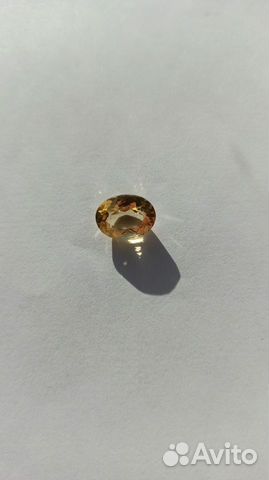 Гелиодор (золотой берилл) природный камень,3.65 ct