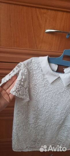 Блузка школьная 128