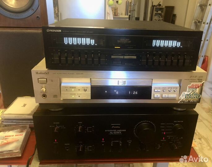 Pioneer GR-X520, эквалайзер, 7 полос, Япония, 1987