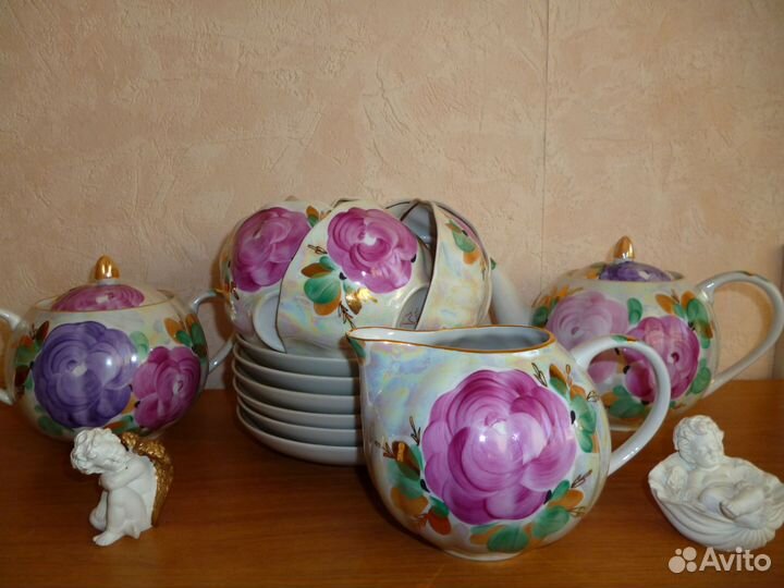 Чайный сервиз фарфоровый 