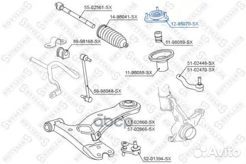 Опора амортизатора переднего Toyota Celica ZZT23#