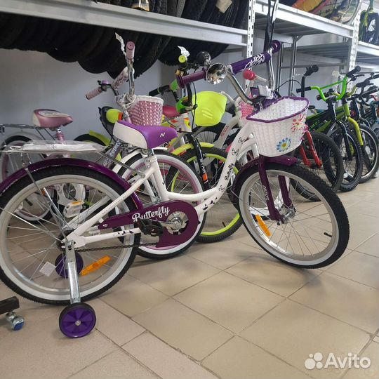 Детский велосипед Novatrack Butterfly 20