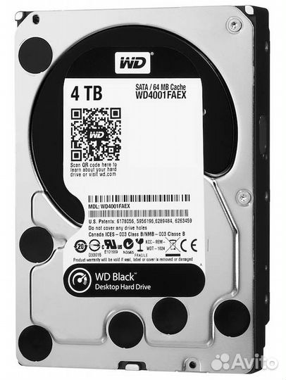 Жесткий Диск Western Digital WD4003fzex 4Tb sataii