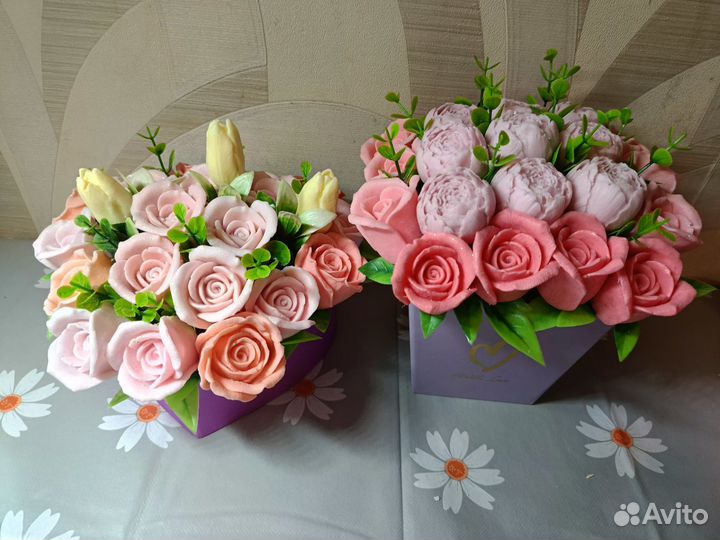 Мыло ручной работы букеты