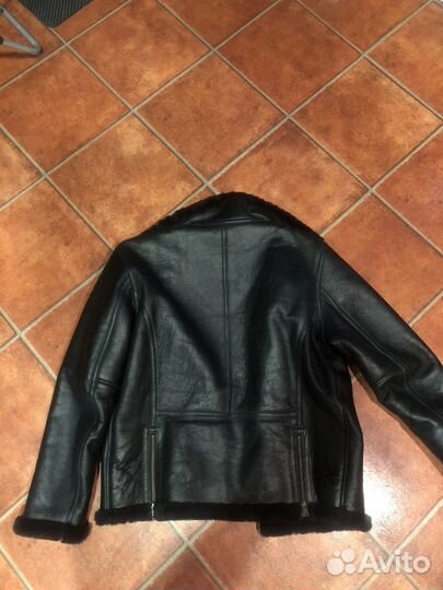 Кожаная куртка мужская пилот