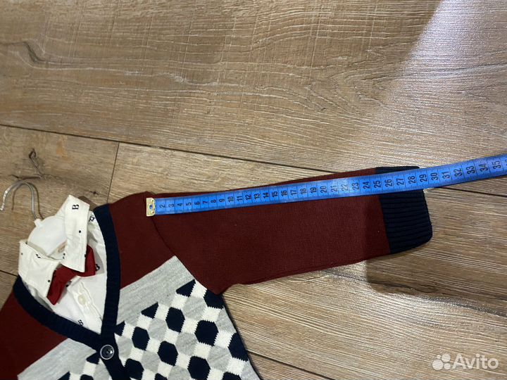 Рубашка с кардиганом на утренник