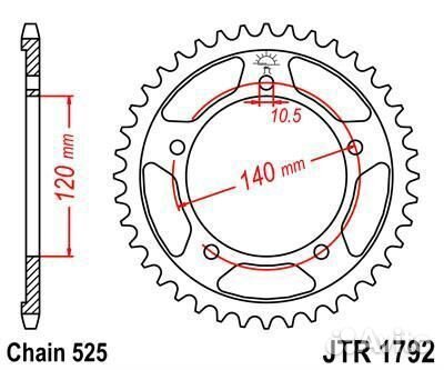 Звезда ведомая JTR1792 41