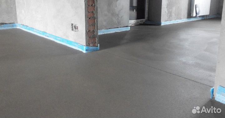 Полусухая стяжка пола под ключ