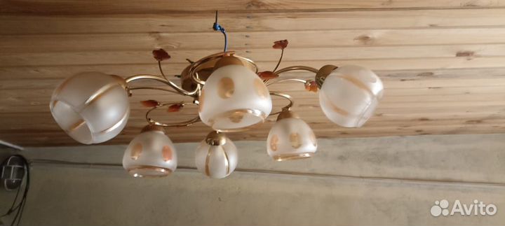 Люстра потолочная бу