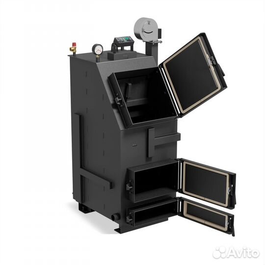 Твердотопливный котёл длительного горения