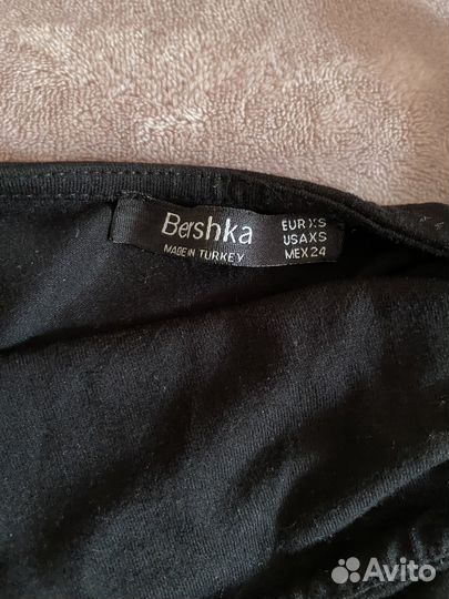 Комбинезон трикотажный черный Bershka женский