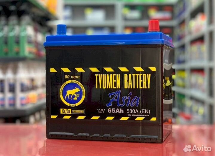 Аккумулятор с гарантией tyumen battery asia 65 Ач