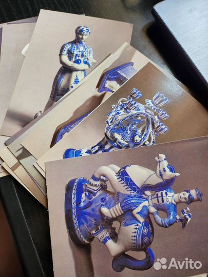 Спичные коробки и открытки Гжель Людмила Азарова