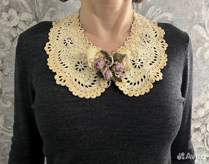 Воротничок съёмный (натуральная кожа)