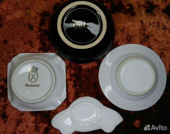 Пепельницы из Фарфора и Металла с Клеймами