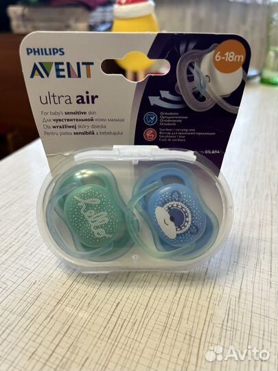 Соска пустышка avent 6 18