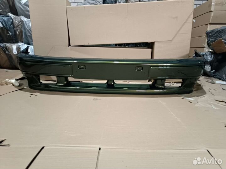 Бампер передний ваз 2114 золотистый темно зелёный