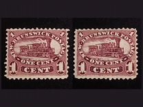 1860 Канада Марки Поезд