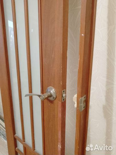 Двери межкомнатные б/у, 2шт, 200х60, короб-наличн