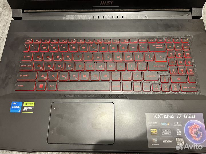 Ноутбук MSI Katana 17 B12UCX