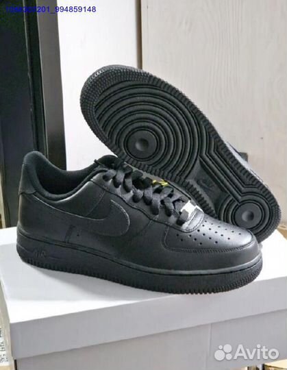 Кроссовки Nike Air Force 1 Low Black Оригинал (Арт