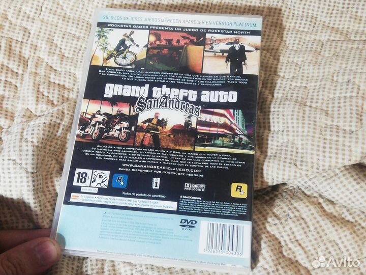 Игры на ps2 диски GTA SanAndreas