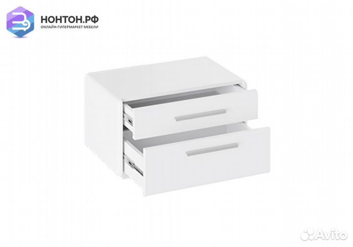 Тумба Наоми прикроватная белый глянец